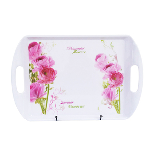 Service de vaisselle en mélamine motif rose, plateau, bol, assiette, qualité supérieure, compatible alimentaire, style zen asiatique, couleur personnalisable - Product Image 4