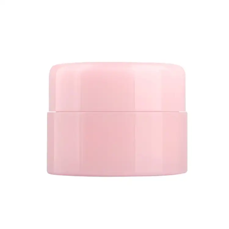Großhandel 10g Pink Glossy Plastic PP Kosmetik creme Gläser