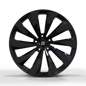 Gran oferta para <span class=keywords><strong>Bentley</strong></span> Bentagya Flying Spur <span class=keywords><strong>Continental</strong></span> Gt 5x130 ruedas 19 21 22 23 pulgadas llanta brillante Negro Aleación Ruedas forjadas llanta - Product Image 6