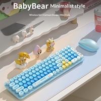 Full Size Cute Keyboard And Mouse Combo For Girls Factory Direct Wholesale Women Lovely Desktop Computer Set
