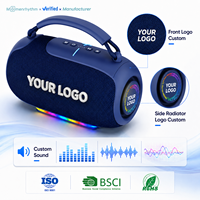 Altavoz Inalámbrico Portátil de Moda, Resistente al Agua, Personalizable, con Soporte USB, TF, AUX y Base Iluminada para Programas de Venta al Por Mayor