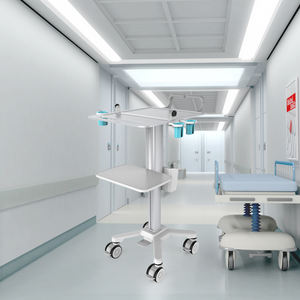 आधुनिक अस्पताल एल्यूमीनियम डेंटल क्लिनिक मेडिकल कंप्यूटर कार्ट ट्रॉली चल और समायोज्य - Product Image 5