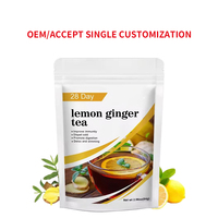 OEM Premium limón jengibre té de hierbas todos los ingredientes naturales cuidado de la piel salud digestión té de flores