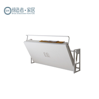 Prix d'usine Matériau métallique Lit escamotable Meuble peu encombrant Mur Lit pliant simple Type horizontal Lit mural Kit de quincaillerie