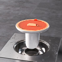 Cubierta de drenaje de baño antiolor de cocina de alta calidad, cubierta de colador de drenaje de suelo de ducha de baño, tapón de drenaje de suelo magnético de ballena