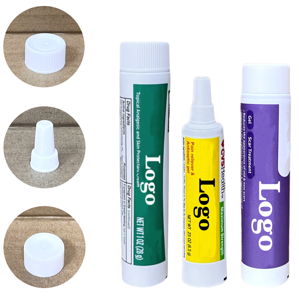 Aluminum Laminated Cosmetic Medical Ointment Packaging Tube Customized Logo ABL Long Nose Nozzle Tube