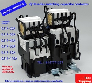 คอนแทคเตอร์คาปาซิเตอร์แบบสวิตชิ่ง 3 เฟส Shanghai <span class=keywords><strong>Wiscon</strong></span> รุ่น CJ19-63 25A-115A 15kvar 380V สำหรับการปรับปรุงค่าตัวประกอบกำลังไฟฟ้า - Product Image 5