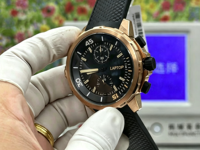 Montre mécanique automatique multifonctionnelle de luxe de haute qualité pour hommes d'affaires, style hip-hop, boîtier en or rose, chronographe, affichage de la date