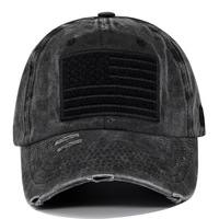 Casquette de baseball vintage délavée avec drapeau américain, style « Dad Hat » usé, ajustable, pour grossistes et marques