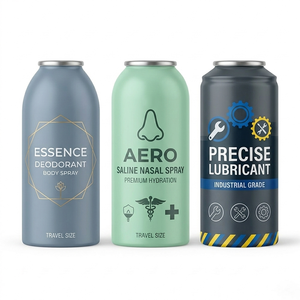 Envase de <span class=keywords><strong>Aerosol</strong></span> Monobloque de Aluminio de 45x105 mm, 140 ml, 100 ml, 75 ml, Recargable, para Cuidado Personal, Spray Corporal, Aerosoles Médicos - Product Image 1