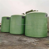 Réservoir de stockage industriel de grande capacité en fibre de verre GRP FRP anti-corrosion pour l'eau, les acides, les alcalis et les eaux usées avec dimensions personnalisées