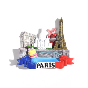 Imán de Resina Personalizado con Diseño Parisino, Hecho a Mano, Ecológico y Personalizable, Recuerdo de Moda Parisina - Product Image 1