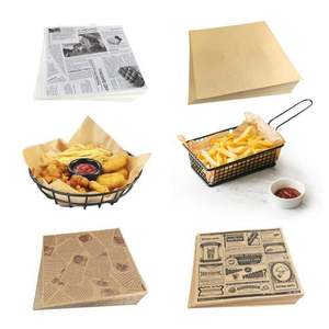 <b>Waxed</b> Recyclable Waterproof Food Custom Logo Food Grade Parchment Burger Printed Sandwich Wrapping <b>Paper</b> Sugar Packaging - Product Image 2