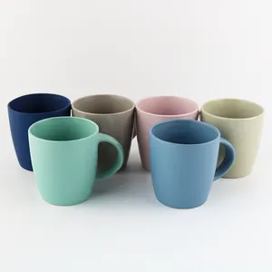 도매 주문 로고는 보통 백색 매트 공백 마술 세라믹 사기그릇 Taza Caneca 파라 커피잔을 만들었다