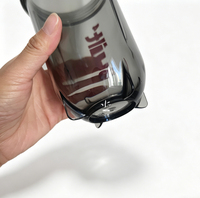 Nouveau style, vente chaude, bouteille shaker personnalisée de 500 ml (18 oz) avec logo imprimé, compatible lave-vaisselle, transparente, pour smoothies, de bonne qualité, gobelets à eau robustes