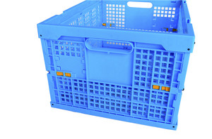 HDPE Collapsible Plastic Foldable Transport <strong>Egg</strong> <strong>Crate</strong> Moving Tote Box Container - Product Image 2