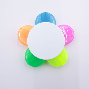 Promotion Highlighter Five Petals Highlighter <b>Multi</b> Function <b>Pen</b> Gift Fluorescent <b>Pen</b> 5 in 1 Flower Shape Marker - Product Image 1
