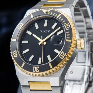 Özel tasarım kendi yeni moda lüks kuvars bilek saatleri Montres erkekler için Logo ile paslanmaz çelik izle toptan