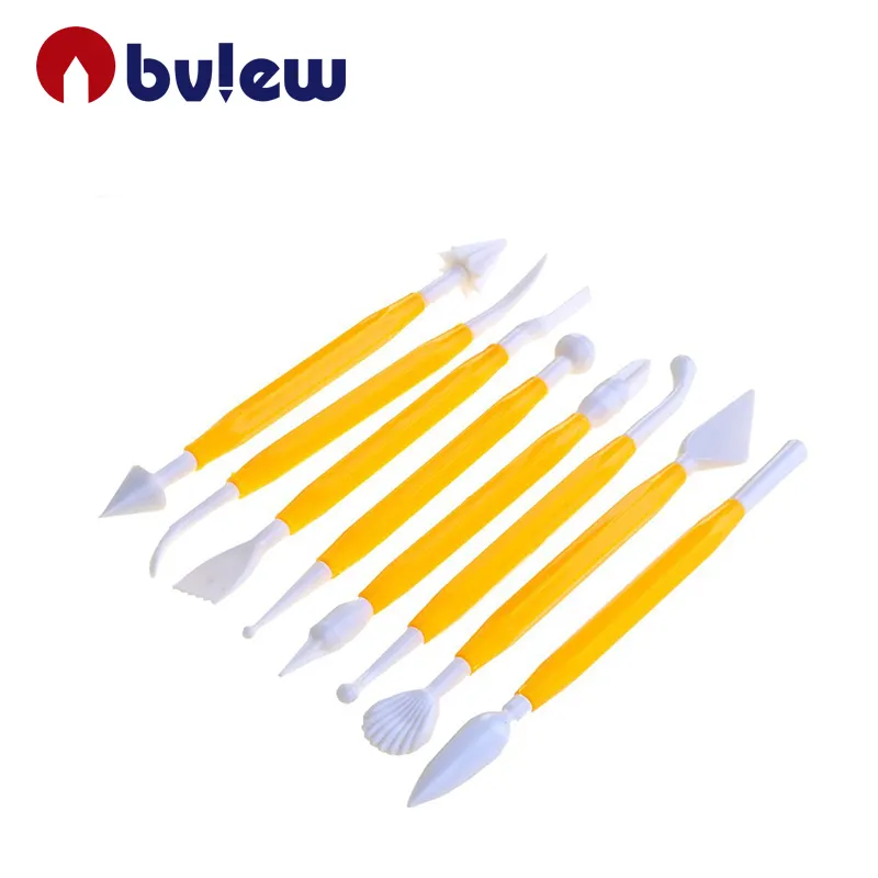 Bview Art Bakken Goede Hulp 8 Pcs Plastic Modelling Cake Tool Set Voor Thuis En Party Cake Decorating Voor Baker