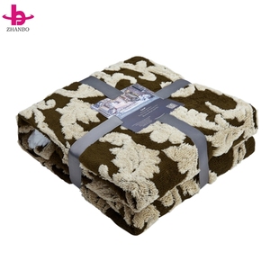 Eco Friendly 100 Polyester Soft Fluffy Jacquard Sherpa Blanket <strong>Double</strong> Layer Cozy Plush <strong>Throw</strong> <strong>for</strong> <strong>Bed</strong> Couch Family Winter Warm - Product Image 1