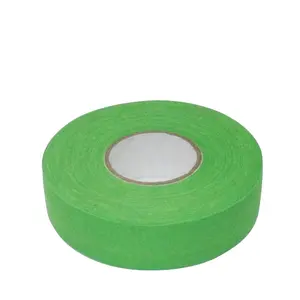 아이스 하키 테이프 2.5CM 20M 1 ''밝은 녹색 패브릭 핫 세일 면 방수 미끄럼 방지 마모 방지 스포츠 접착 테이프