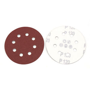 Kırmızı alüminyum oksit zımpara <span class=keywords><strong>3</strong></span>/4/5/6 inç hiçbir delik yuvarlak zımpara diski parlatma ahşap ve metal için P40-P1000 irmik cırt cırt - Product Image 6