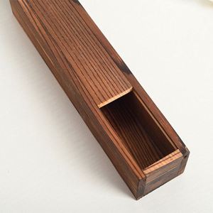 Custom LOGO Handmade Solid Wood Jewelry Storage Box with <b>Sliding</b> Lid - Product Image 5