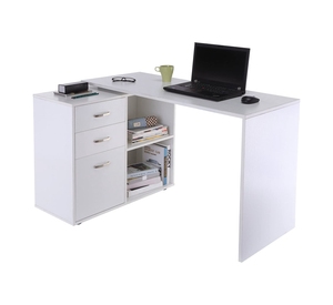 Table d'<span class=keywords><strong>ordinateur</strong></span> portable noir, <span class=keywords><strong>meuble</strong></span> de bureau, en forme de L, pour maison, bureau, étagère, classeur - Product Image 4
