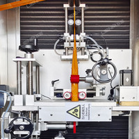 LIENM Machine automatique d'étiquetage de bouteilles autocollantes de produits Machines d'étiquetage PVC PET Machine à pompe Étiquetage Manchon rétractable Impression