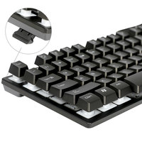 Kit Clavier et Souris Gamer USB Filaire PC Gamer avec Éclairage RGB, Clavier de Jeu et Souris Combo