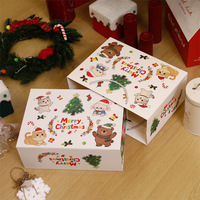 Boîtes cadeaux de Noël personnalisées avec fermeture magnétique, boîtes d'emballage en papier de Noël pour bonbons et cadeaux de fête
