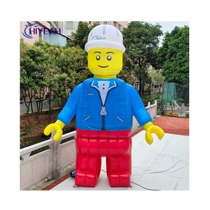 Mascotte gonflable de personnage Lego de haute qualité, Homme bloc gonflable géant personnalisé pour événements promotionnels et ouvertures de magasins - Product Image 1