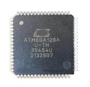 دوائر متكاملة أصلية من ATMEGA128A-AU وحدة تحكم داخلية صغيرة 64TQFP وحدة معالجة مركزية 128 أمبير في الساعة atmega128a-aur atmega128a-au
