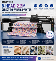 Imprimante textile ENJET 8 têtes 16 têtes 1,8 m 2,2 m pour coton, impression directe