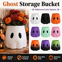 Kontainer Hantu Nakal Warna & Ukuran Kustom Bahan PP Tahan Air & Dapat Digunakan Kembali Dekorasi Halloween