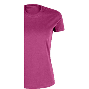 T-shirt à manches courtes col rond pour femme, style streetwear, respirant, écologique, en coton biologique gris, uni, en molleton - Product Image 5