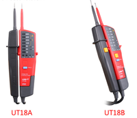 Multimeter Digital UNT-T UT18C & UT18D, Penguji Tegangan & Detektor Probe, Layar LCD, Rentang Otomatis, Meter Tahan Air IP65