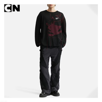 Pull en laine de coton de luxe pour homme, fabrication de pulls avec certification GRS, logo personnalisé, motif jacquard, pull d'hiver