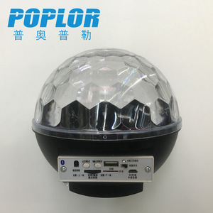 Poplor <b>Led</b> Speaker Stage Light Rgb Crystal Magic <b>Ball</b> With Usb And Battery For Party - Product Image 1