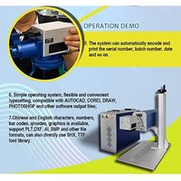 Graveur laser à fibre Max Brand 30W 40W, objectif 140x140mm, axe rotatif D80, machine de marquage pour acrylique, pierre, DXF/PLT/DST, facile à utiliser