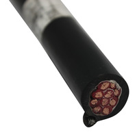 Câble de commande suspendu de levage et de manutention de grue de levage aérien noir en PVC 300/500V avec décharge de fil de traction