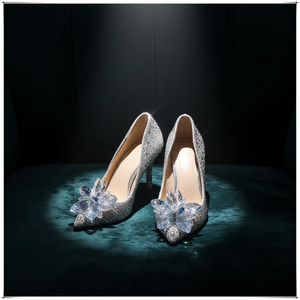 <span class=keywords><strong>Scarpe</strong></span> da <span class=keywords><strong>Sposa</strong></span> con Strass e Cristalli 2026, Décolleté a Punta con Tacco Alto 8cm per Donne, Calzature Estive e Invernali - Product Image 1