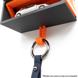 New Unique Shadow Mini Garage <b>Key</b> Hanger Shelf with Display Orange PLA Material for Wall - Product Image 6