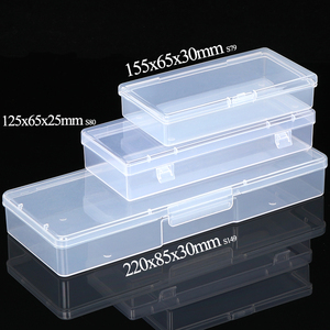 SUNSHING Wholesale <b>Plastic</b> Syringe Case <b>Container</b> Long Rectangular Cosmetics Storage Box <b>Clear</b> Stationery Pencil Organizer - Product Image 4