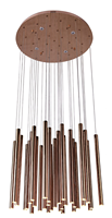Lustre suspendu LED moderne en acier inoxydable de petite taille pour escalier, salle à manger, salon, chambre, cuisine, restaurant