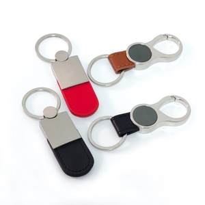 Fabricant de porte-clés en cuir en gros, porte-clés personnalisés en cuir PU avec logo de marque de voiture, porte-clés en métal et cuir sur mesure - Product Image 5