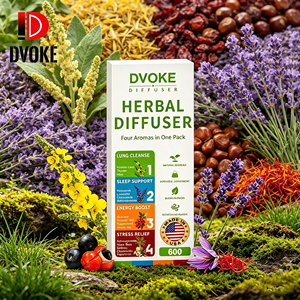 Difusor <span class=keywords><strong>Herber</strong></span> de Melatonina, Verbasco, Tomillo y Menta, Limpieza Pulmonar, Aromatizador Eléctrico Recargable, 600 Usos - Product Image 6