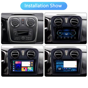 Lettore DVD per auto per Renault Logan I Sandero Lada Lergus <span class=keywords><strong>Dacia</strong></span> 2014-2019 Carplay GPS 5G WIFI Stereo - Product Image 2