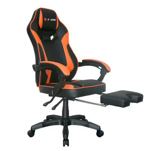 Fauteuil <span class=keywords><strong>Gamer</strong></span> <span class=keywords><strong>Personnalisé</strong></span> en Gros avec Repose-Pieds, Siège Ergonomique Moderne en Cuir Synthétique, Base Cinq Étoiles Pivotante et Réglable en Hauteur - Product Image 6