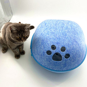 Fabrik direkt Großhandel Filz Haustier Höhle Filz Katzen haus Haustier Nest/Zeltbett - Product Image 6